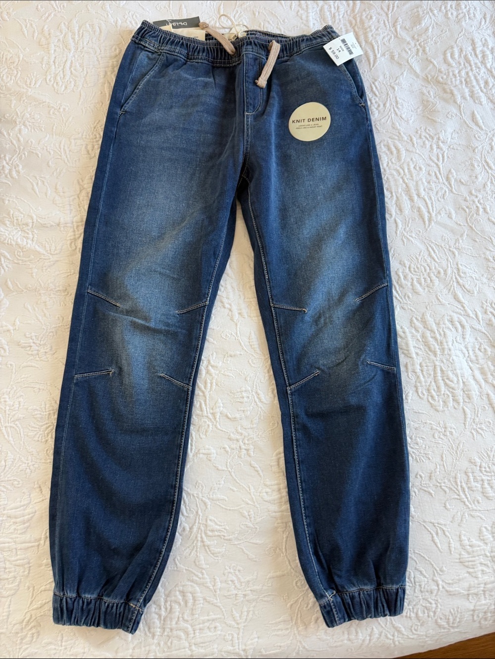 Dl1961 Aqua kids Blue Relaxed Jogger Jeans size 14
